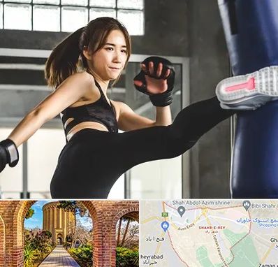 باشگاه کیک بوکسینگ بانوان در شهر ری