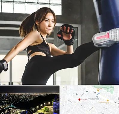 باشگاه کیک بوکسینگ بانوان در هفت تیر مشهد