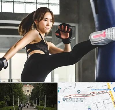 باشگاه کیک بوکسینگ بانوان در بلوار معلم رشت