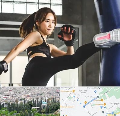 باشگاه کیک بوکسینگ بانوان در محلاتی شیراز