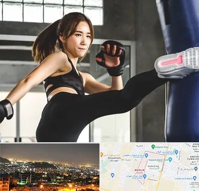 باشگاه کیک بوکسینگ بانوان در مارلیک کرج