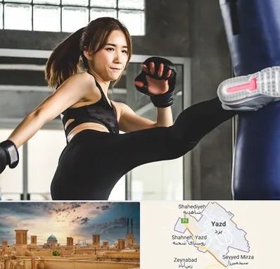 باشگاه کیک بوکسینگ بانوان در یزد