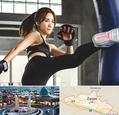 باشگاه کیک بوکسینگ بانوان در زنجان