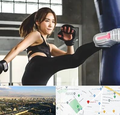 باشگاه کیک بوکسینگ بانوان در هنگام