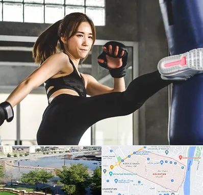 باشگاه کیک بوکسینگ بانوان در گلستان اهواز