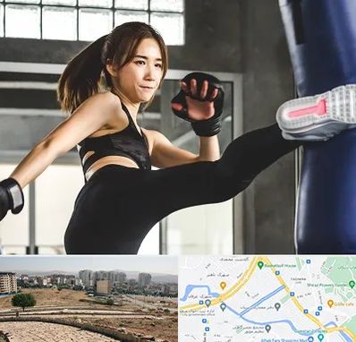 باشگاه کیک بوکسینگ بانوان در کوی وحدت شیراز