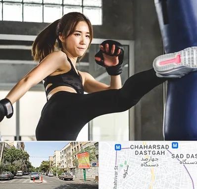 باشگاه کیک بوکسینگ بانوان در چهارصد دستگاه