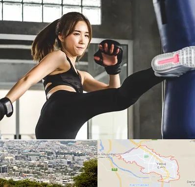 باشگاه کیک بوکسینگ بانوان در یاسوج