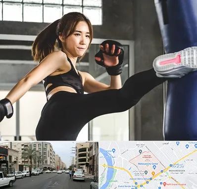 باشگاه کیک بوکسینگ بانوان در زیتون کارمندی اهواز