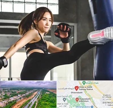 باشگاه کیک بوکسینگ بانوان در قصرالدشت شیراز