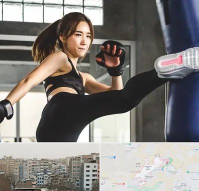 باشگاه کیک بوکسینگ بانوان در محمد شهر کرج