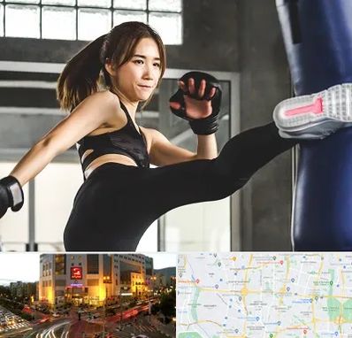 باشگاه کیک بوکسینگ بانوان در جنت آباد تهران 