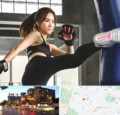 باشگاه کیک بوکسینگ بانوان در بلوار سجاد مشهد