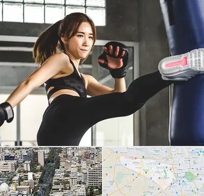 باشگاه کیک بوکسینگ بانوان در منطقه 18 تهران