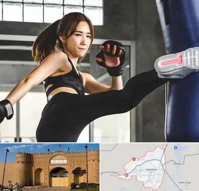 باشگاه کیک بوکسینگ بانوان در ایرانشهر