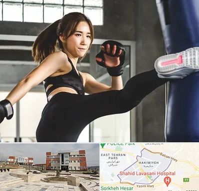 باشگاه کیک بوکسینگ بانوان در حکیمیه