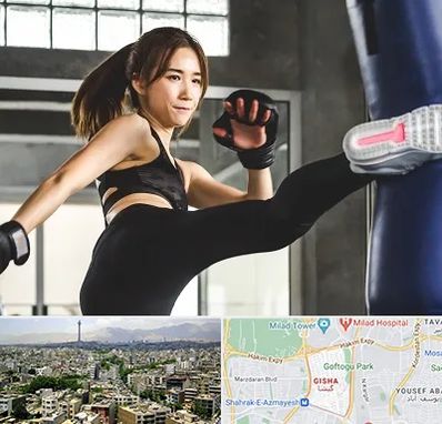 باشگاه کیک بوکسینگ بانوان در گیشا