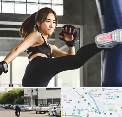 باشگاه کیک بوکسینگ بانوان در قدوسی شرقی شیراز