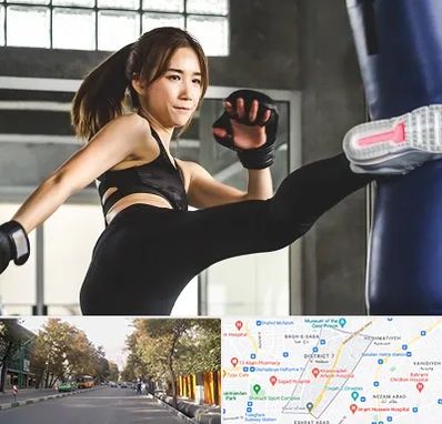 باشگاه کیک بوکسینگ بانوان در شریعتی