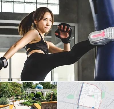 باشگاه کیک بوکسینگ بانوان در باغمیشه تبریز