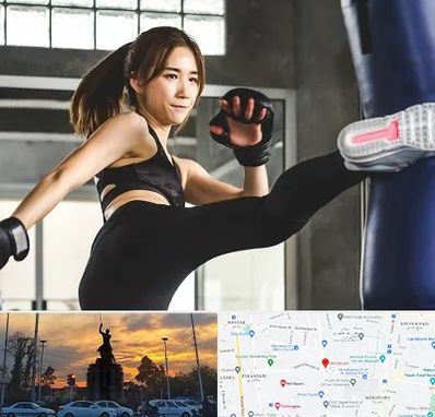 باشگاه کیک بوکسینگ بانوان در میدان حر