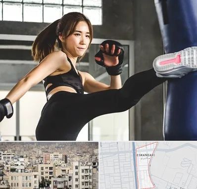 باشگاه کیک بوکسینگ بانوان در اسکندری