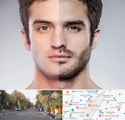 کاشت ریش و سبیل در شریعتی