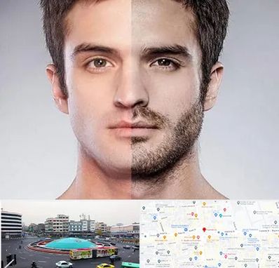 کاشت ریش و سبیل در میدان انقلاب