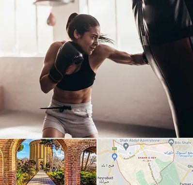 باشگاه بوکس بانوان در شهر ری
