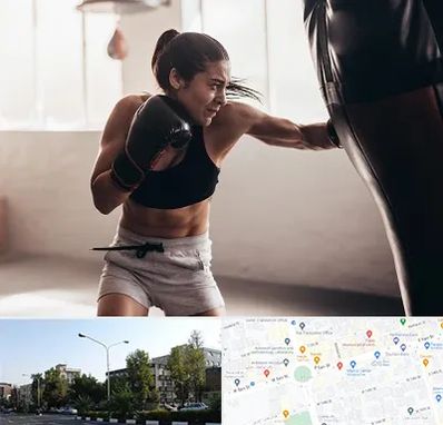 باشگاه بوکس بانوان در میدان کاج