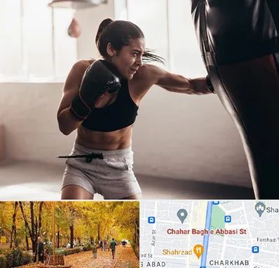 باشگاه بوکس بانوان در چهارباغ اصفهان