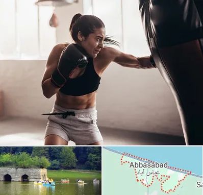 باشگاه بوکس بانوان در عباس آباد