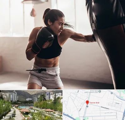 باشگاه بوکس بانوان در بلوار تعاون