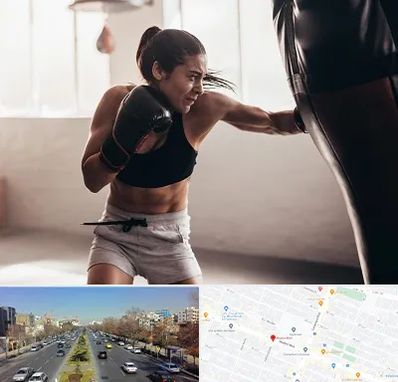 باشگاه بوکس بانوان در بلوار معلم مشهد