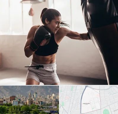 باشگاه بوکس بانوان در جمشیدیه