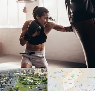 باشگاه بوکس بانوان در کمال شهر کرج