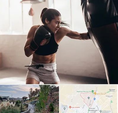 باشگاه بوکس بانوان در باغستان کرج