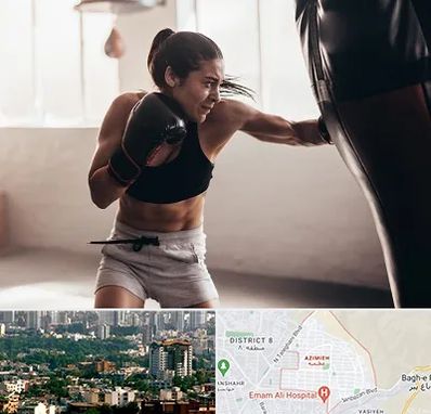 باشگاه بوکس بانوان در عظیمیه کرج