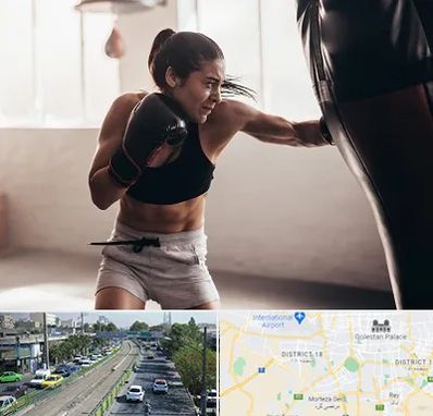 باشگاه بوکس بانوان در جنوب تهران