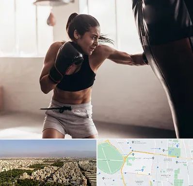 باشگاه بوکس بانوان در نازی آباد