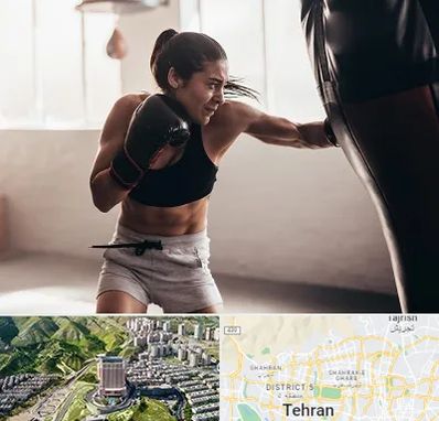 باشگاه بوکس بانوان در شمال تهران