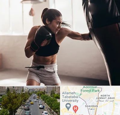 باشگاه بوکس بانوان در شهران 
