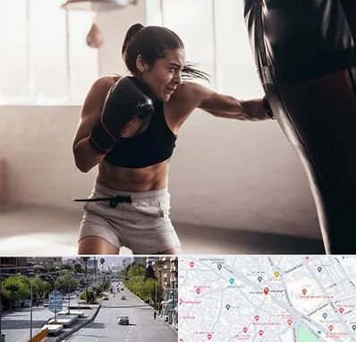 باشگاه بوکس بانوان در خیابان زند شیراز