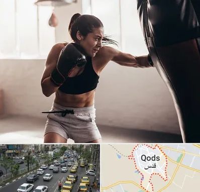 باشگاه بوکس بانوان در شهر قدس