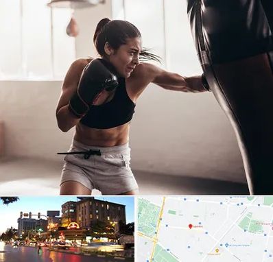 باشگاه بوکس بانوان در بلوار سجاد مشهد