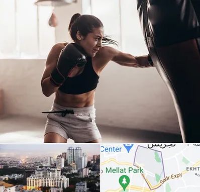باشگاه بوکس بانوان در الهیه 