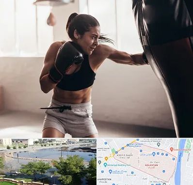 باشگاه بوکس بانوان در گلستان اهواز