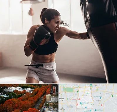 باشگاه بوکس بانوان در منطقه 6 تهران