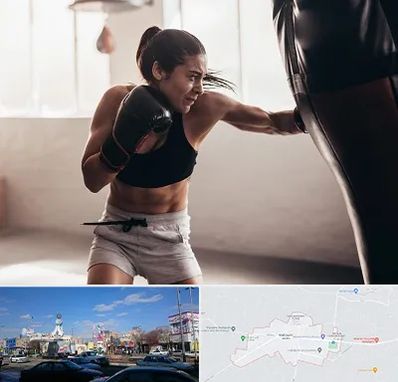 باشگاه بوکس بانوان در ماهدشت کرج