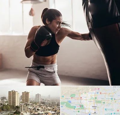 باشگاه بوکس بانوان در منطقه 5 تهران